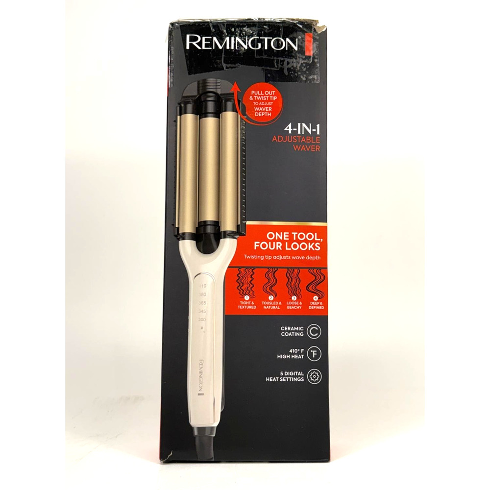 Remington 4-in-1 Adjustable Deep Waver Pure Precision Technology